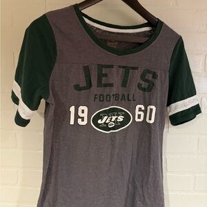 J-E-T-S….JETS, JETS, JETS New York Jets Grey & Green Football Tee